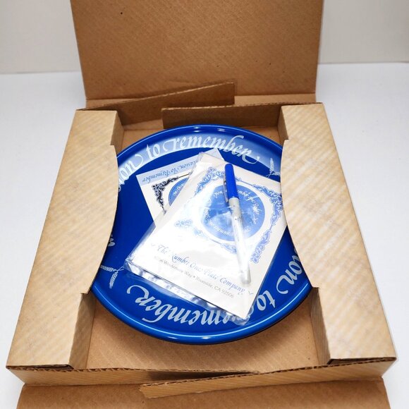 Blue "An Occasion To Remeber" Memory Plate by The Number One Plate Company - Picture 4 of 4